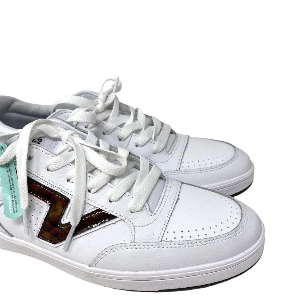 VANS LOWLAND CC Big Reptile White Red Men Low Top Leather Shoes Size VN0A4TZY9O9 - Picture 7 of 10